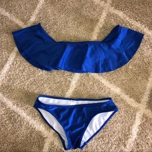 Off the shoulder swim suit